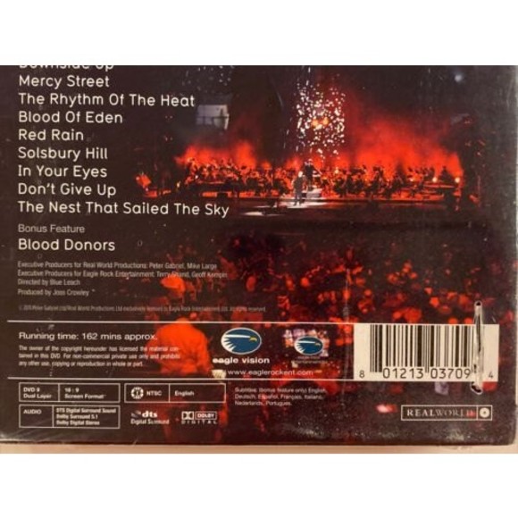 Peter Gabriel-New Blood: Live‎ in London DVD New In Package - Picture 4 of 5